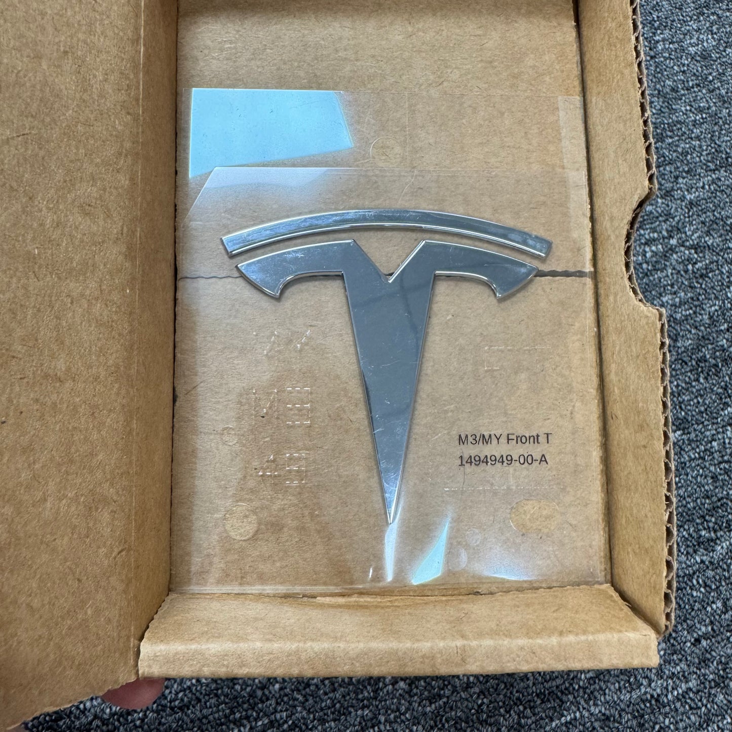 OEM For Tesla 2017-2025 Model 3/Model Y Front Hood T Nameplate Logo Badge Emblem