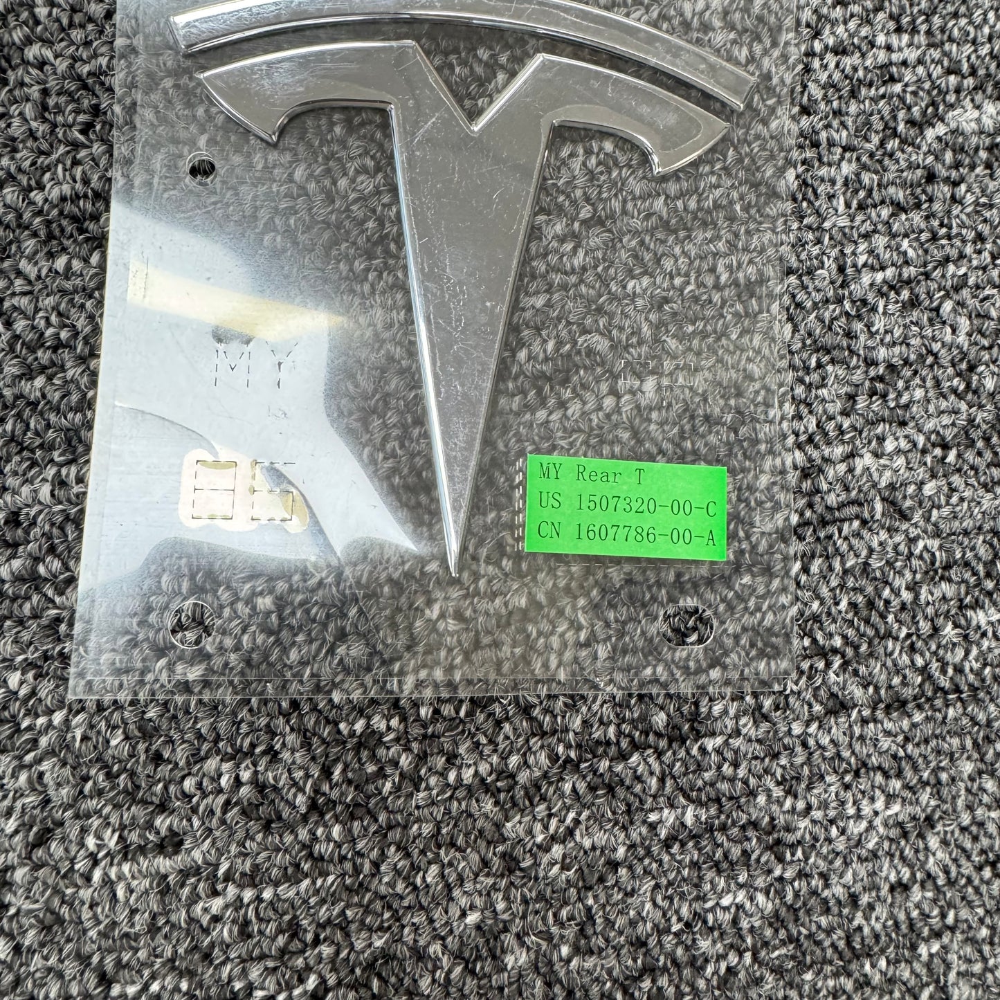OEM For Tesla 2020-2025 Model Y Rear T Nameplate Logo Badge Emblem