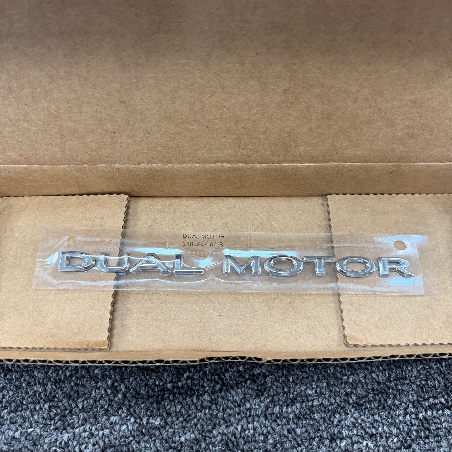 OEM For Tesla 2015-2024 Model S/3/X/Y  Dual Motor Badge Emblems 1484848-00-B