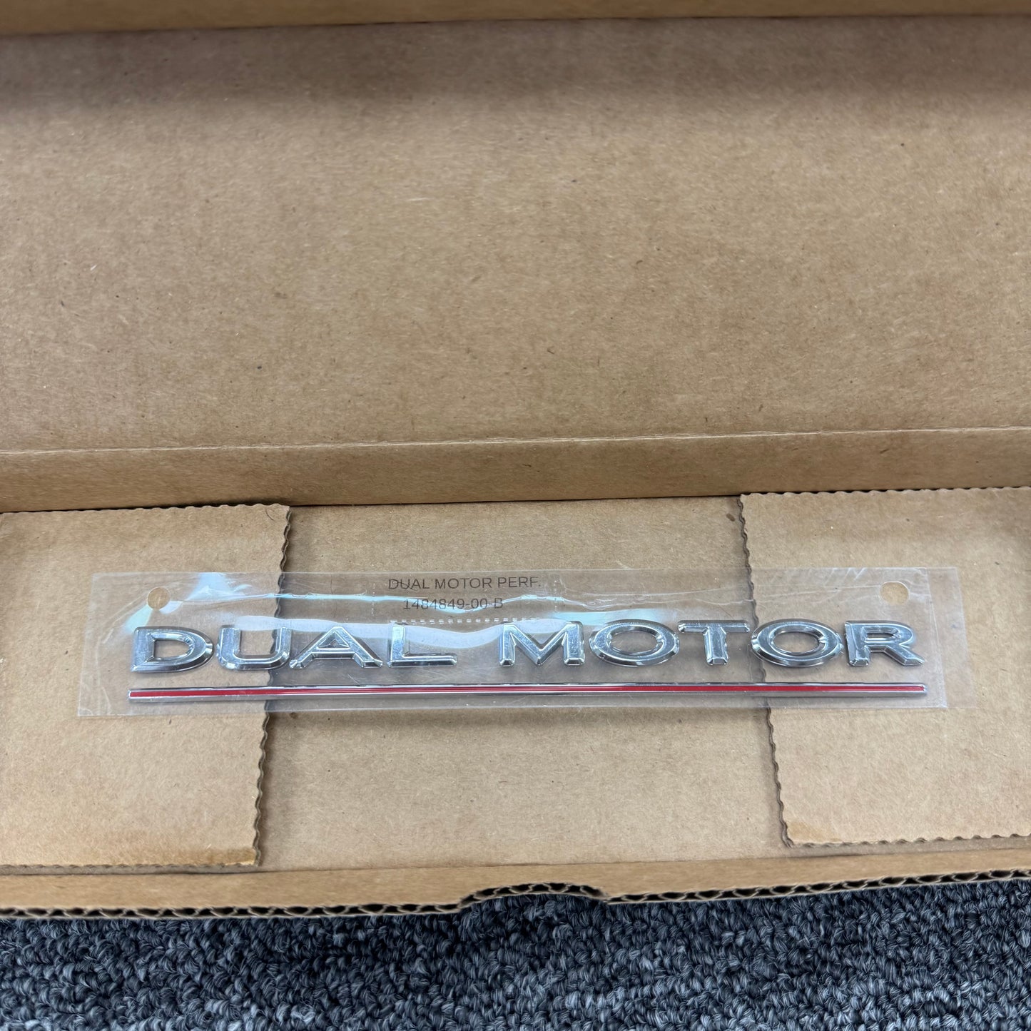 OEM For Tesla 2015-2024 Model S/3/X/Y  Dual Motor Performance Badge 1484849-00-B