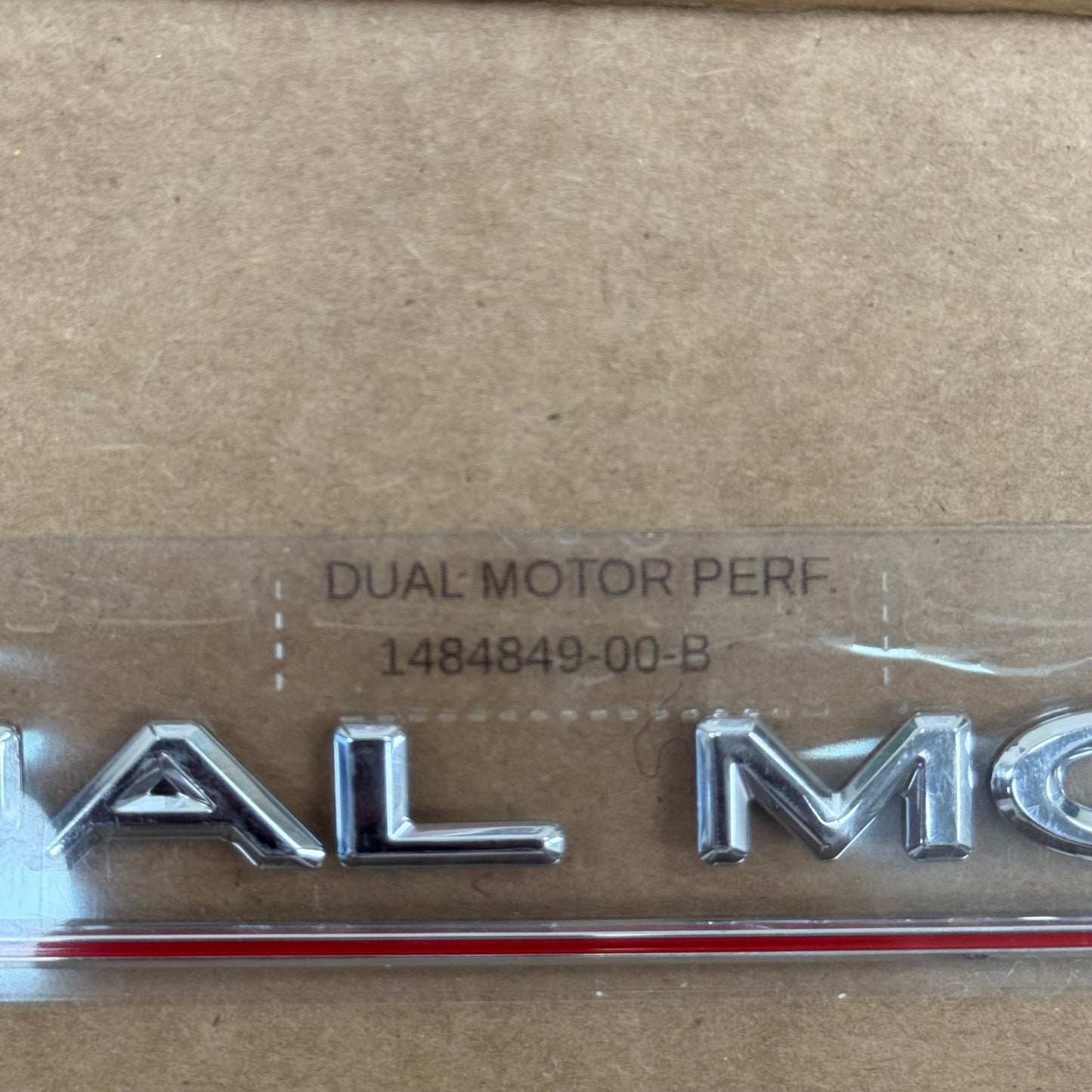 OEM For Tesla 2015-2024 Model S/3/X/Y  Dual Motor Performance Badge 1484849-00-B