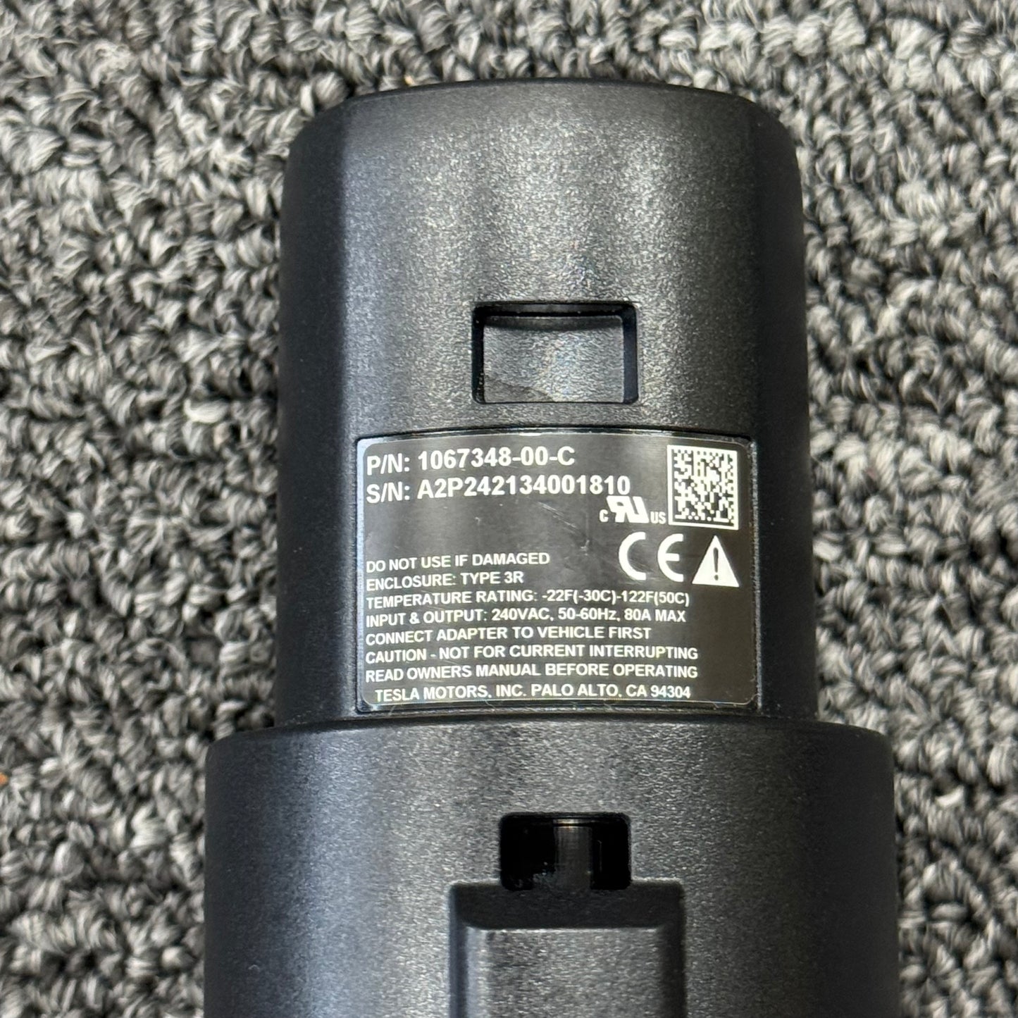 OEM For Tesla Model 3/S/X/Y/Cybertruck SAE J1772 Charging Adapter 1067348-00-C