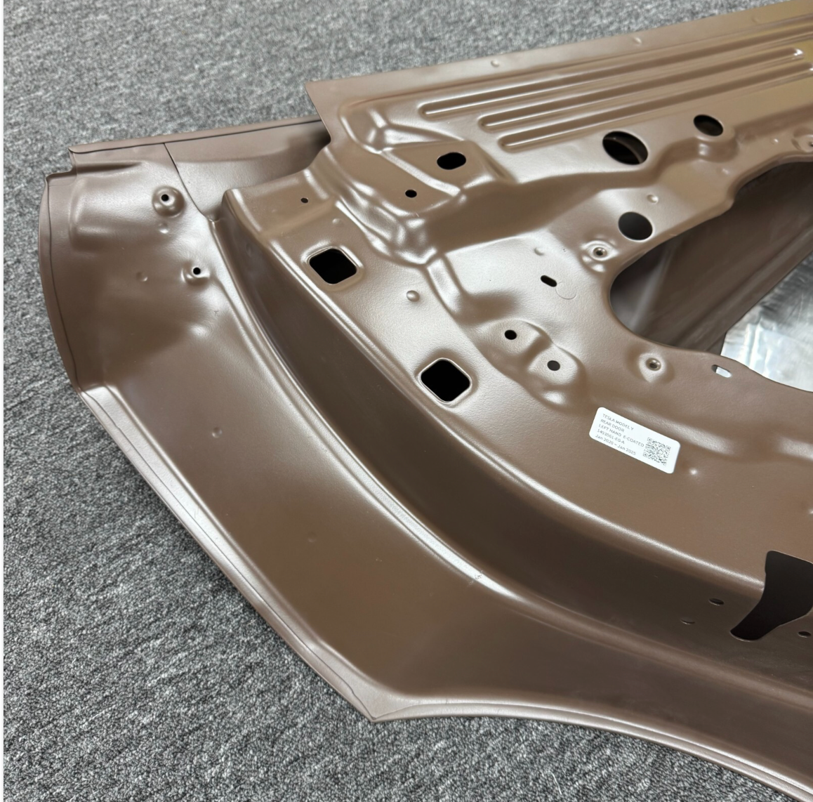 [OEM OPT] For 2020-2024 Tesla Model Y Rear Left Door Shell Panel 1493561-E0-A